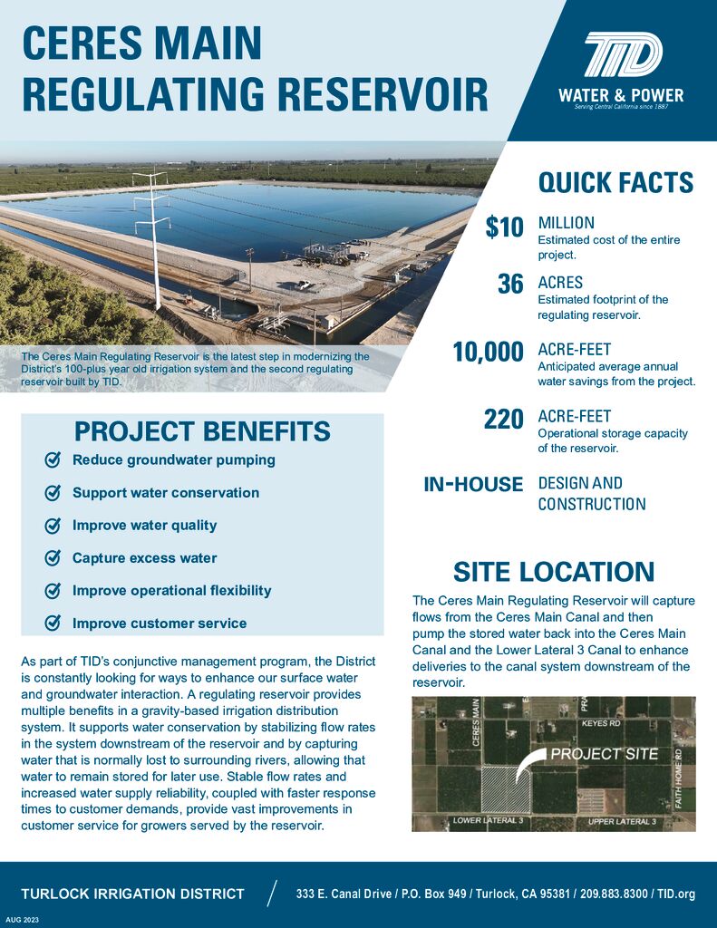 thumbnail of Ceres Main Reservoir Fact Sheet_Aug2023